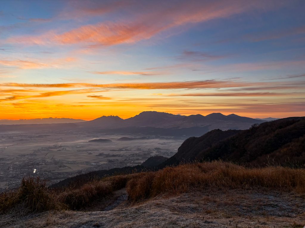 かぶと岩展望所朝焼け①