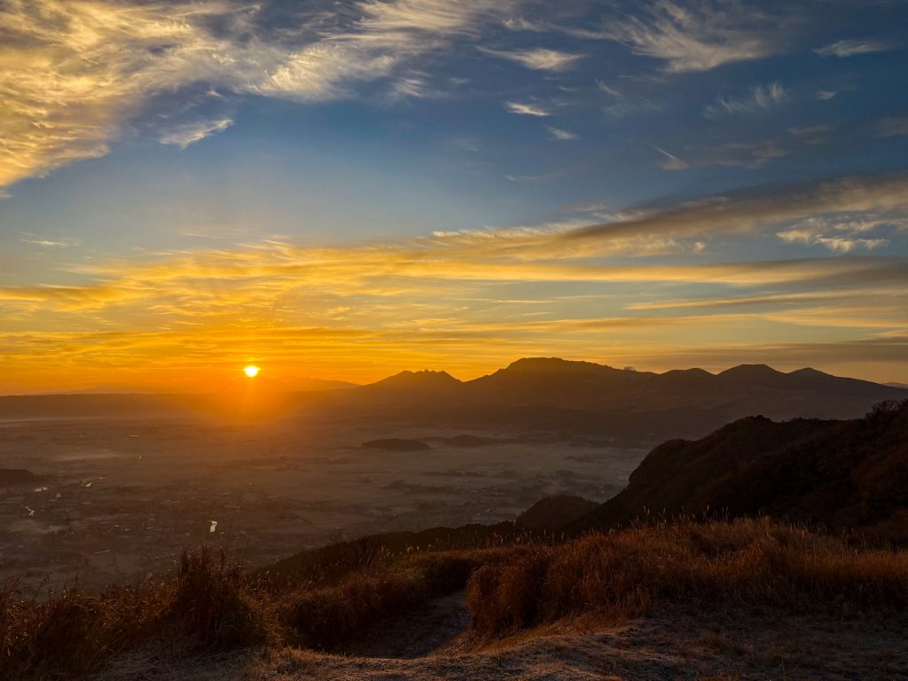 かぶと岩展望所朝焼け②