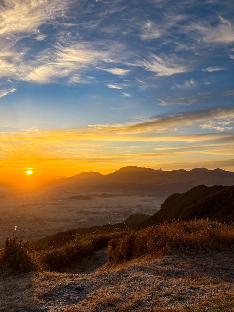 かぶと岩展望所朝焼け③